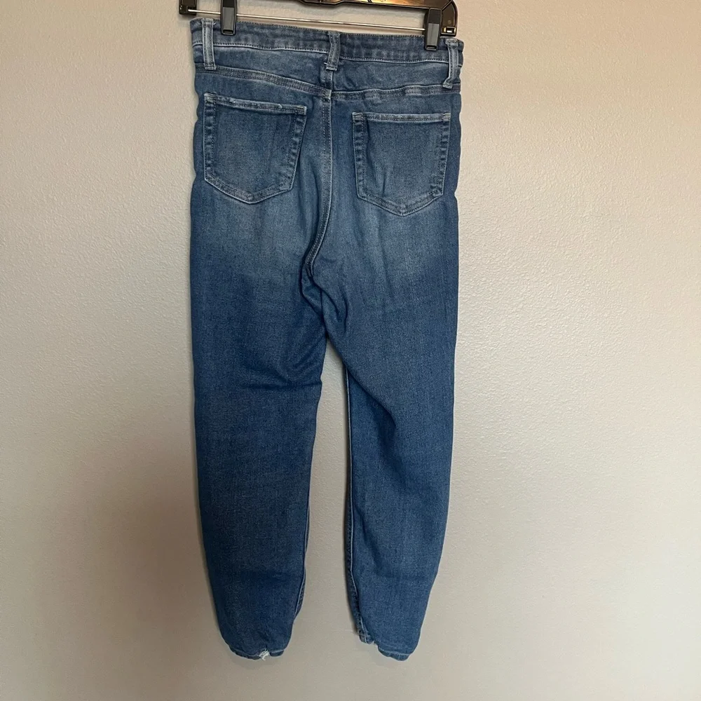 Vanilla Star Blue Distressed‎ Straight Leg Jeans